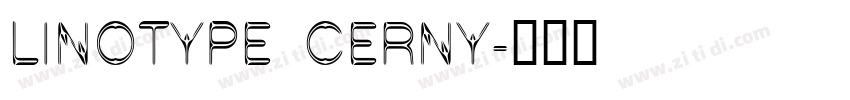 Linotype Cerny字体转换